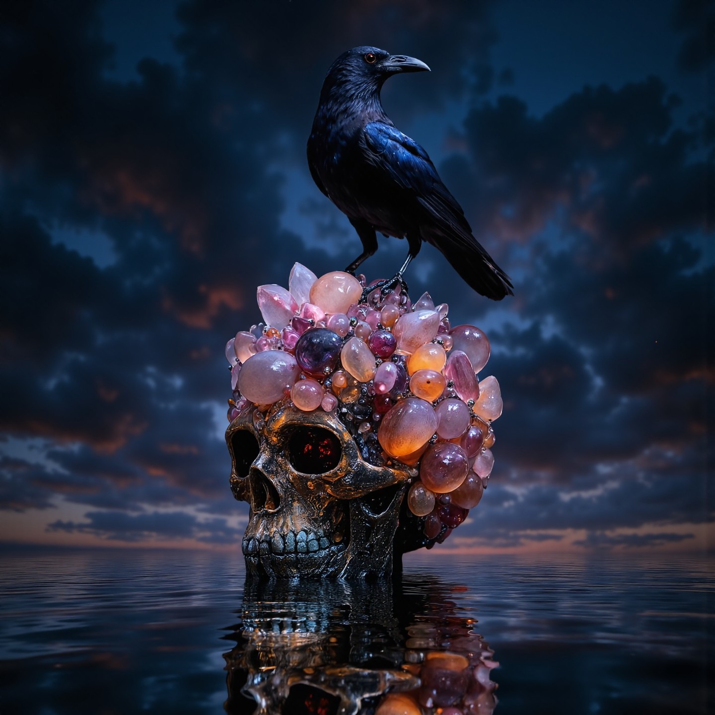 20250610_052227 _lora_Florate Flux_v2_epoch_3_1.0_ clusters of round shapes. A fl0rate asymmetrical Surrealist water-themed nocturnal photograph 40861549 c=1 25 0.4 DPM++ 2M fluxmania_V.jpg